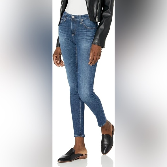 AG Denim Legging Ankle Mid Rise Super Skinny Denim Pant Size 12 - Picture 1 of 12
